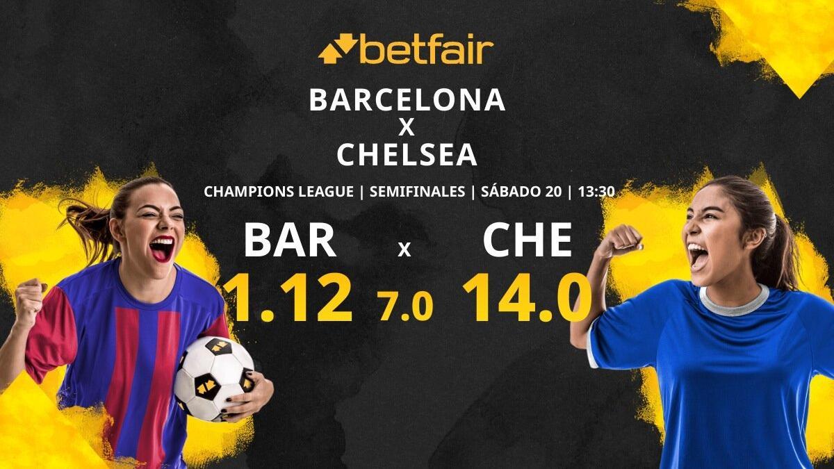 FC Barcelona Femenino vs. Chelsea FC Femenino: horario, TV, estadísticas, cuadro y pronósticos