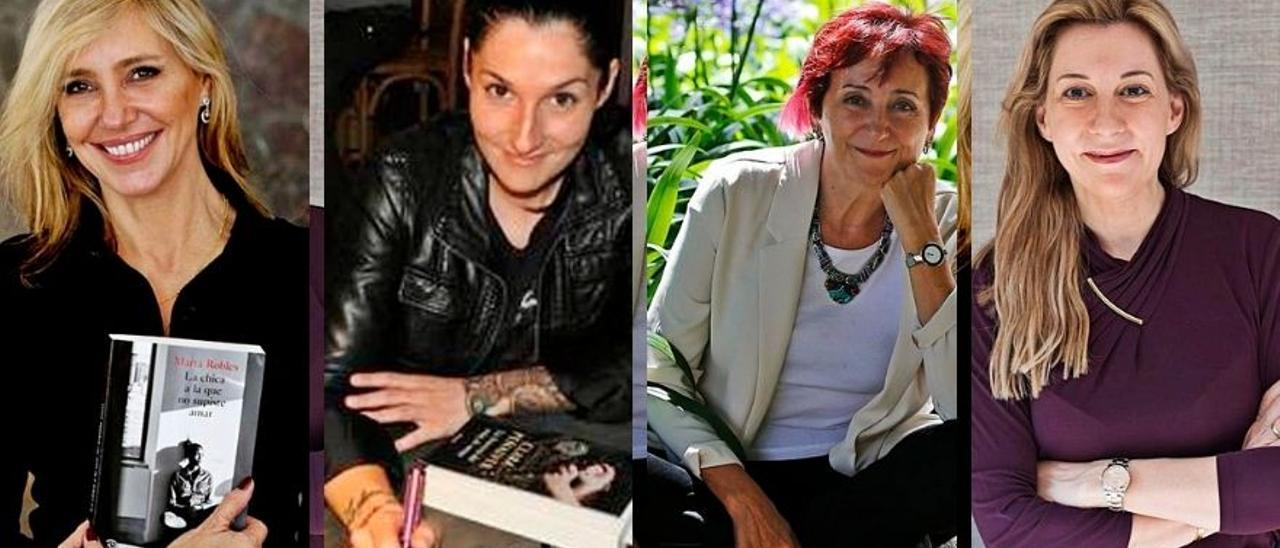 Marta Robles, Clara Peñalver, Elia Barceló y Eva García Sáenz de Urturi.