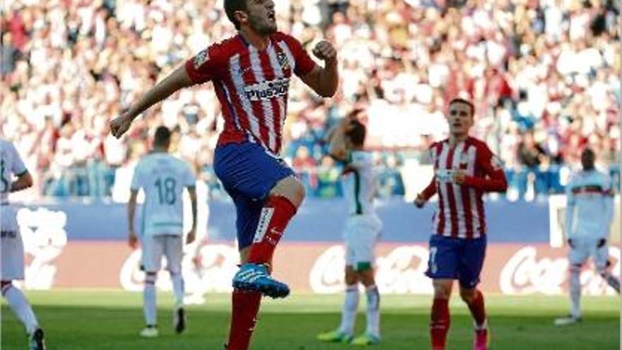 El migcampista Koke va ser el gran protagonista del partit.