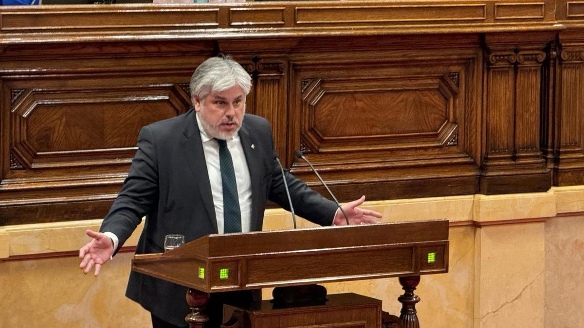 El president de Junts al Parlament, Albert Batet.