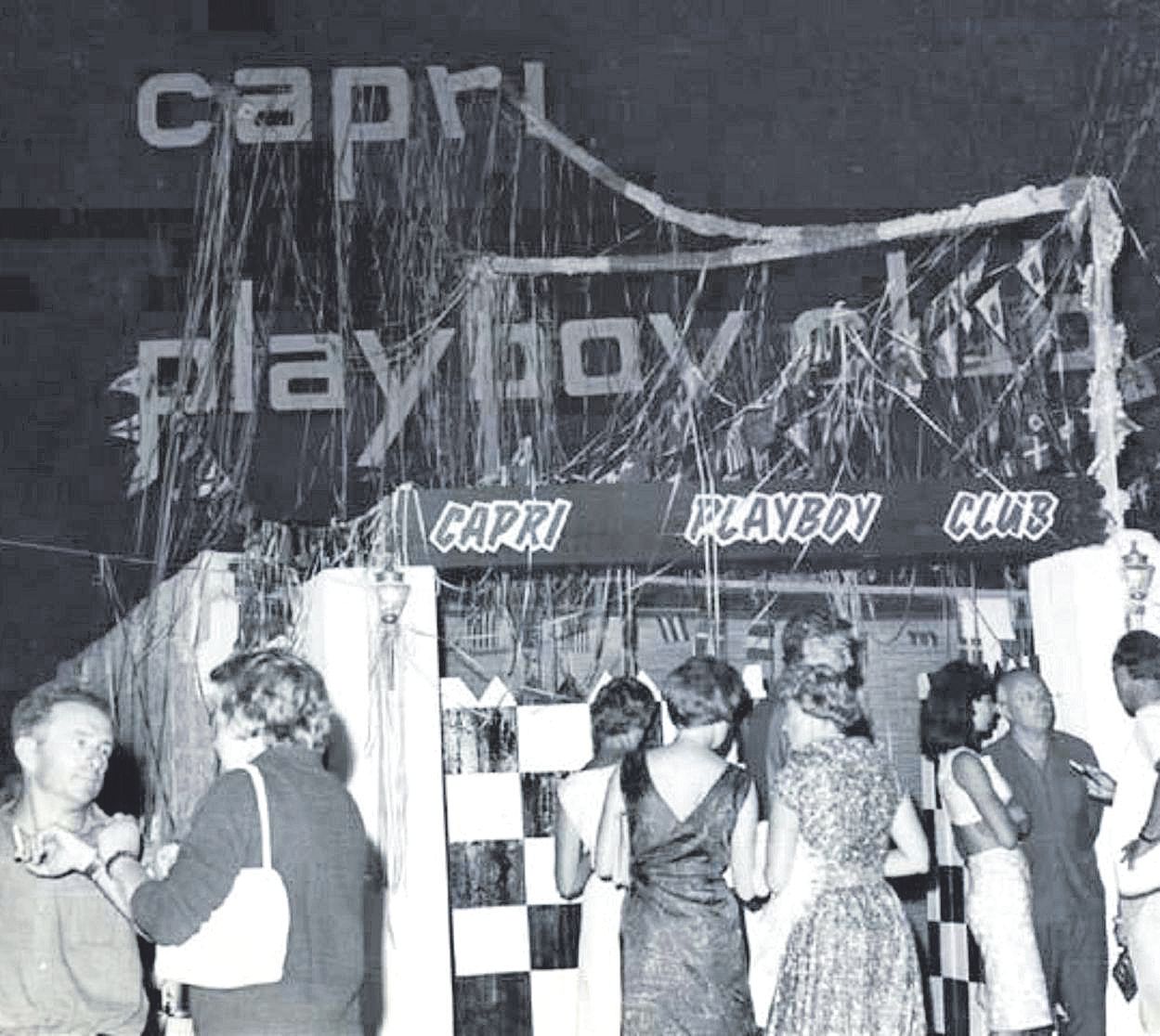 El Capri-Playboy Club, pionero de la noche ibicenca, en los años 60.
