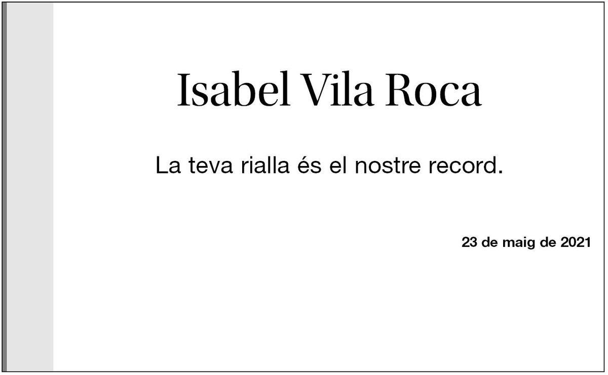Isabel Vila Roca