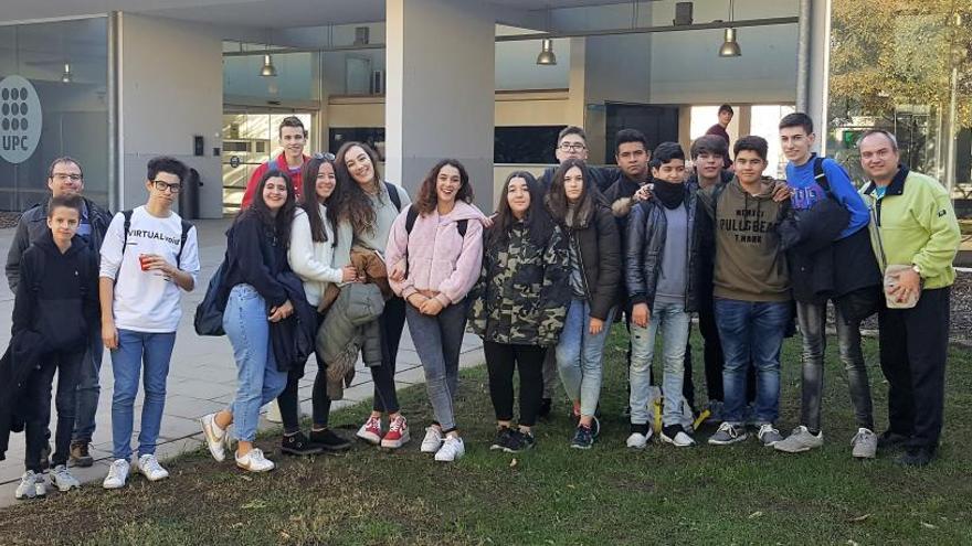 El grup de l&#039;escola manresana que van participar en el projecte