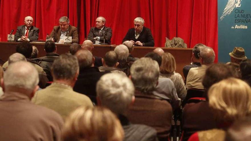 Por la izquierda, Luis Rodríguez, Román Antonio Álvarez, Luis Antonio García Martínez y Luis García.