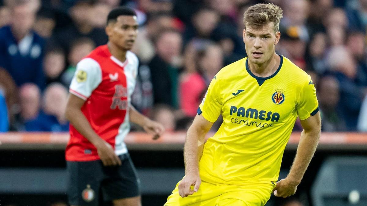 Sorloth debutó con la camiseta del Villarreal en el amistoso contra el Feyenoord