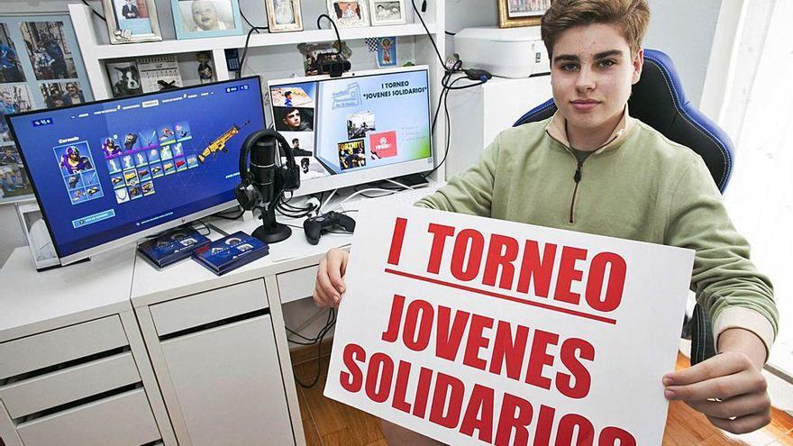 Carlos Muñiz Lobo, el organizador del torneo para colaborar con la Cocina Económica.