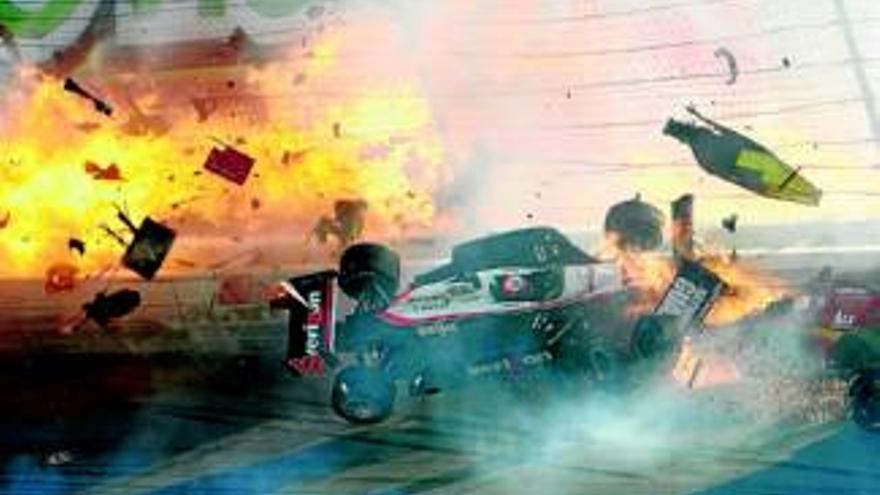 Muere el piloto Dan Wheldon en un brutal accidente en la fórmula Indycar