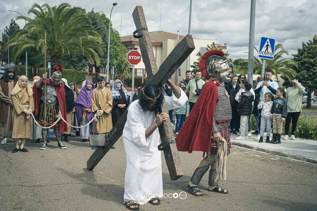 Una de las escenas del Vía Crucis del año pasado.