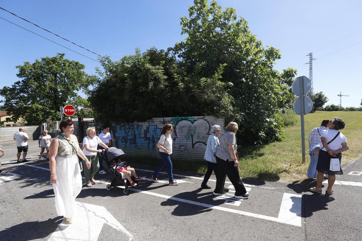 Los vecinos urgen derribar unas casas en ruina para ampliar el parque de Los Pericones en Gijón (en imágenes)