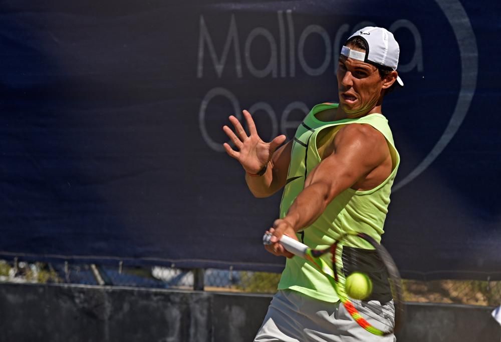 Rafa Nadal prepara Wimbledon en Mallorca