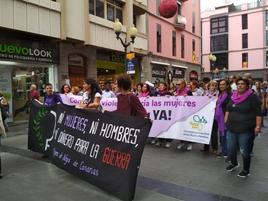 Manifestación en la capital grancanaria contra la violencia de género