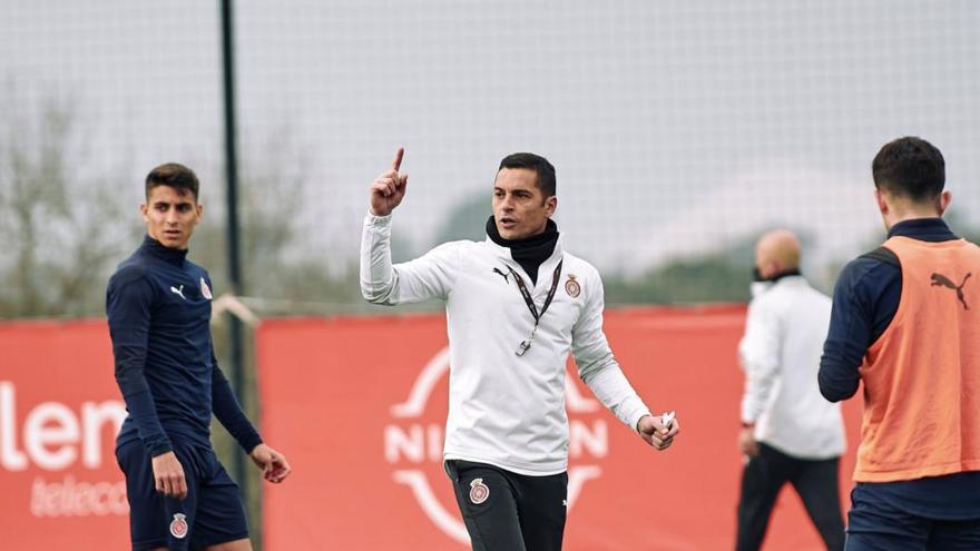 Francisco en un entrenament a La Vinya.