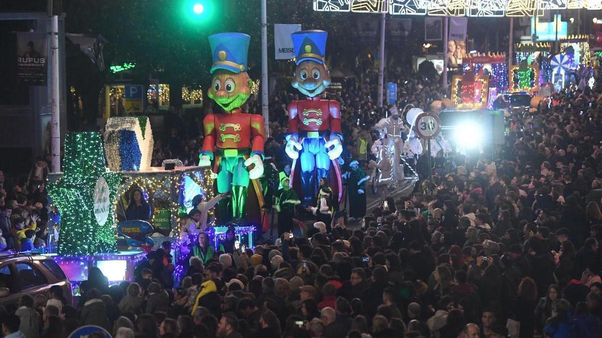 Cabalgata de los Reyes Magos en A Coruña.