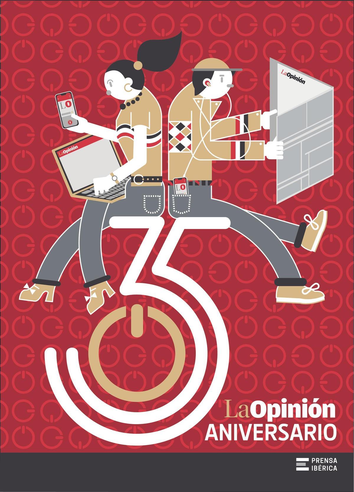 Portada aniversario de LA OPINIÓN