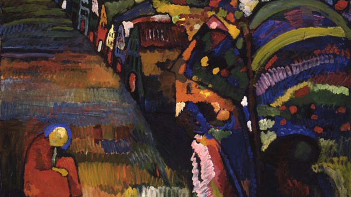 Pintura con casas', de Vasili Kandinsky.