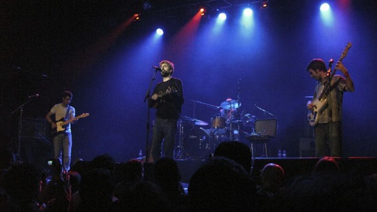 Manel, en el concierto sorpresa del pasado día 25 en L'Hospitalet.