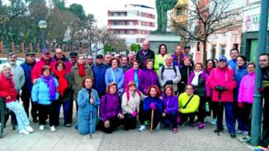 El grupo de mayores senderistas planifica sus rutas hasta el verano