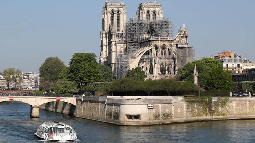 Una imagen de Notre Dame, tras el incendio sufrido esta semana.