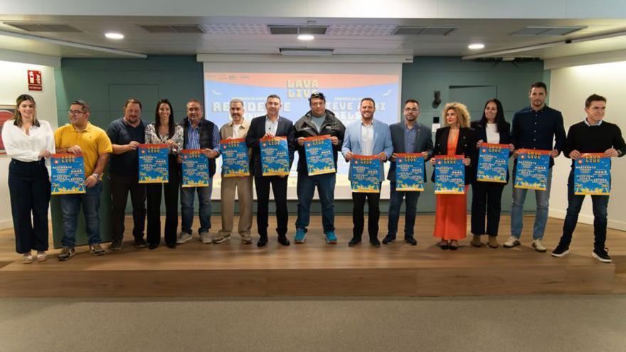 Presentación del cartel de actos del Lava Live Music Festival.