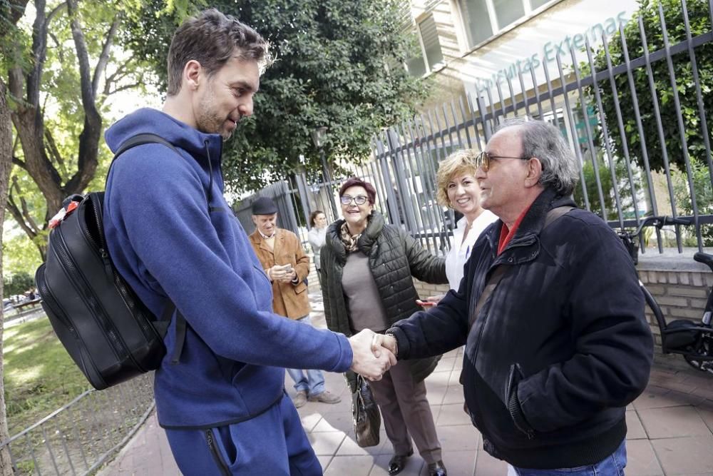 Pau Gasol en Murcia para tratar su lesión