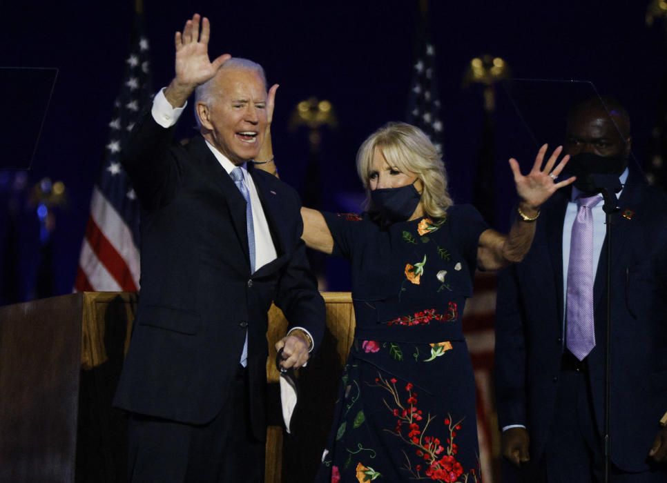 Joe Biden Celebra Su Victoria En Las Elecciones De Eeuu Levante Emv 