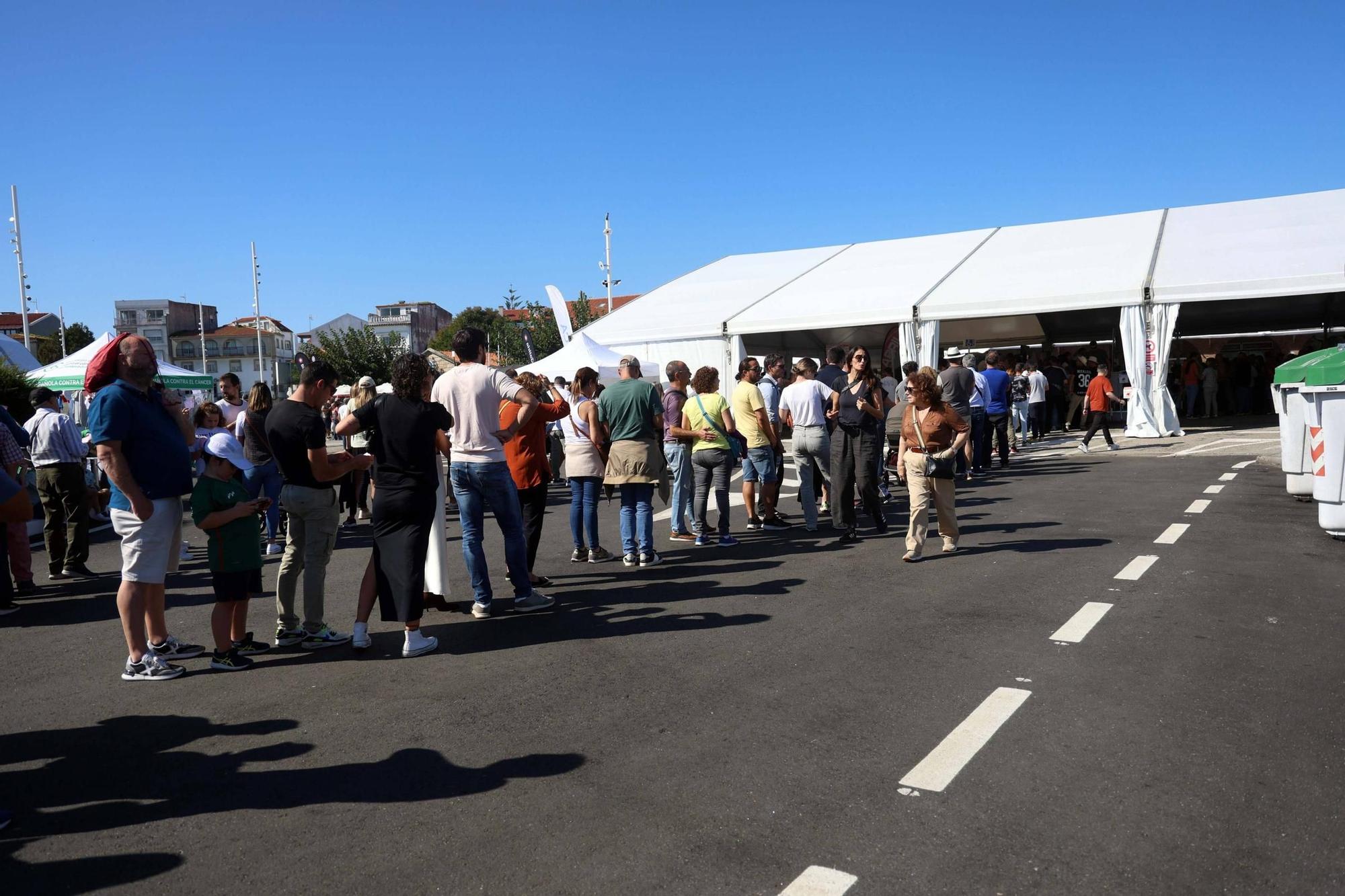 La Festa do Marisco de O Grove, esta mañana.
