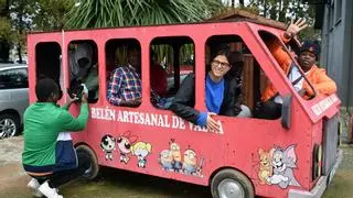 Aumentan las visitas en grupo al Nacimiento artesanal de Valga