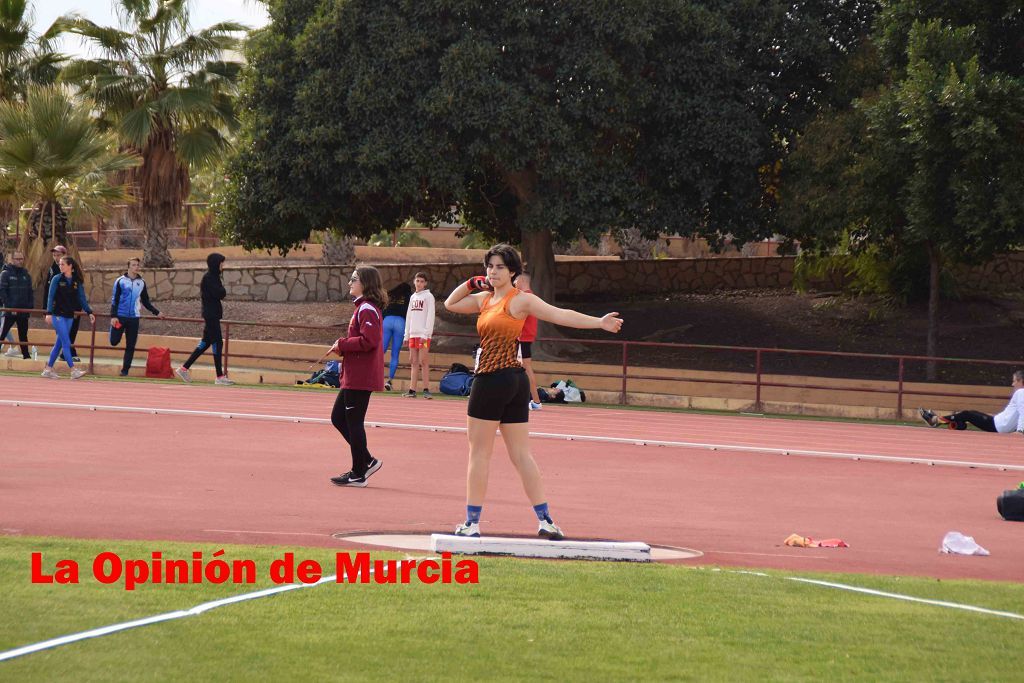 Regional absoluto y sub-23 de atletismo en Lorca (I)