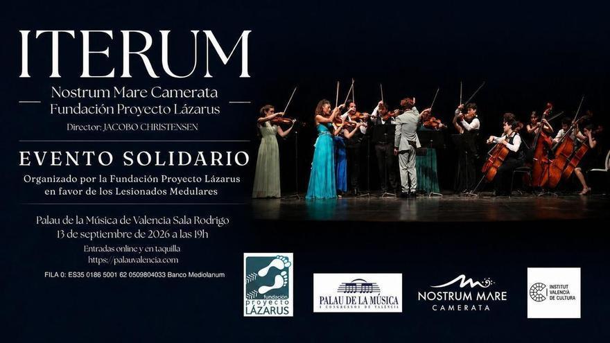 Nostrum Mare Camerata ofrecerá el 13 de septiembre un concierto benéfico en el Palau de la Música de València