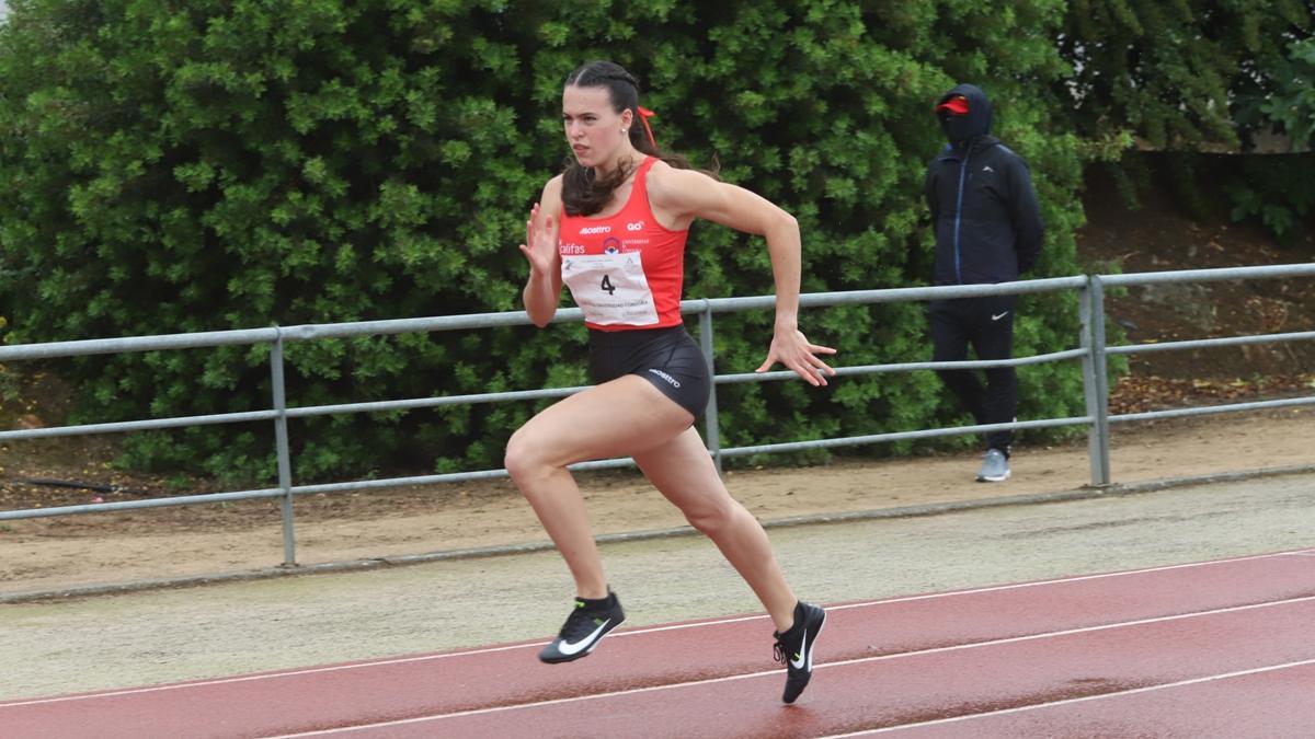 Carmen Avilés, durante una competición en El Fontanar.