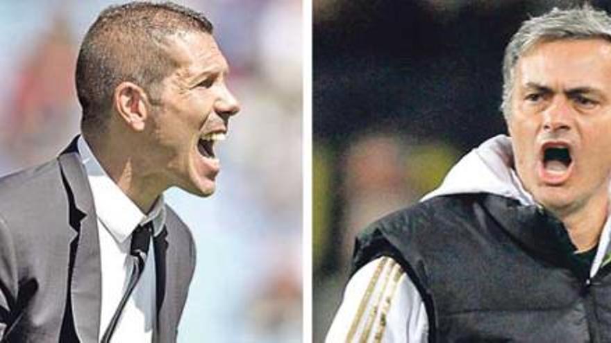 Diego Simeone y José Mourinho.