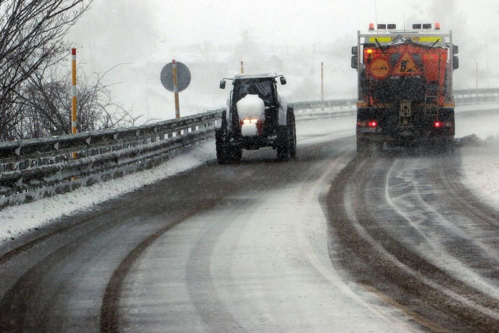 Temporal de nieve en Pajares