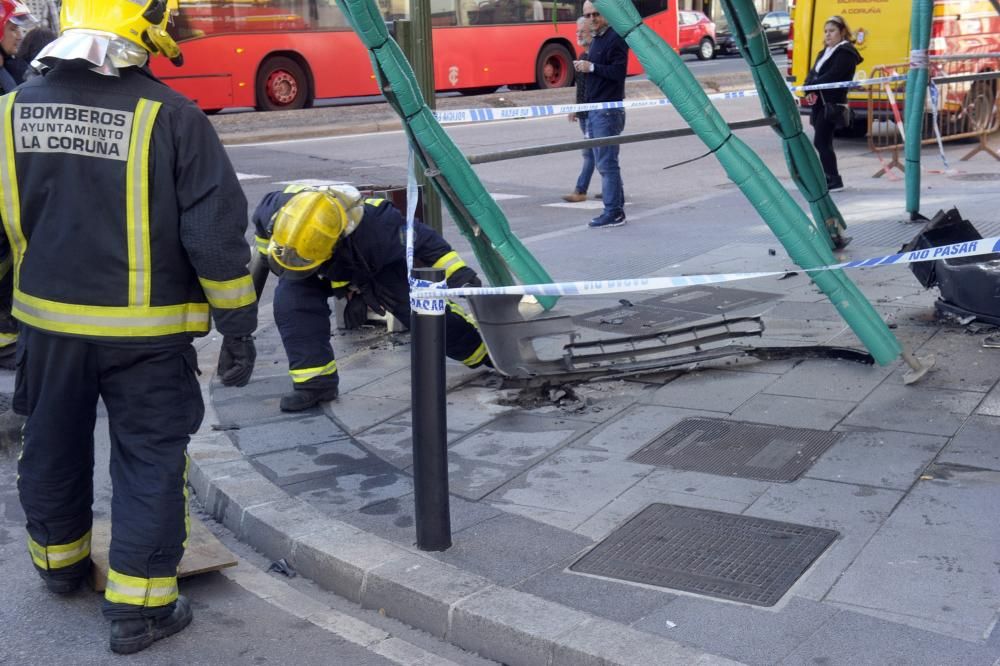 Accidente en la avenida de Oza