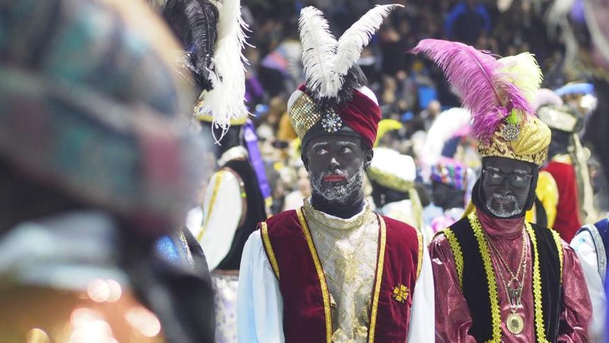 Arribada del patge Faruk a Igualada, en una imatge d&#039;arxiu