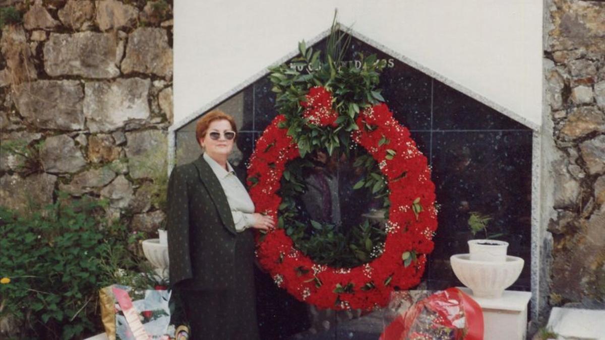 Mercedines, abuela de Candela Guerrero, en 1992.