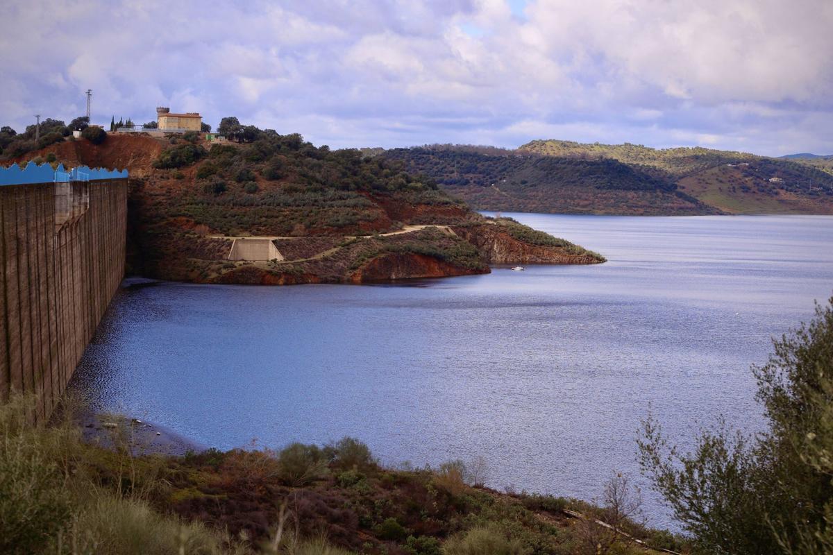Embalse de La Breña, en Almodóvar del Río, la pasada semana.