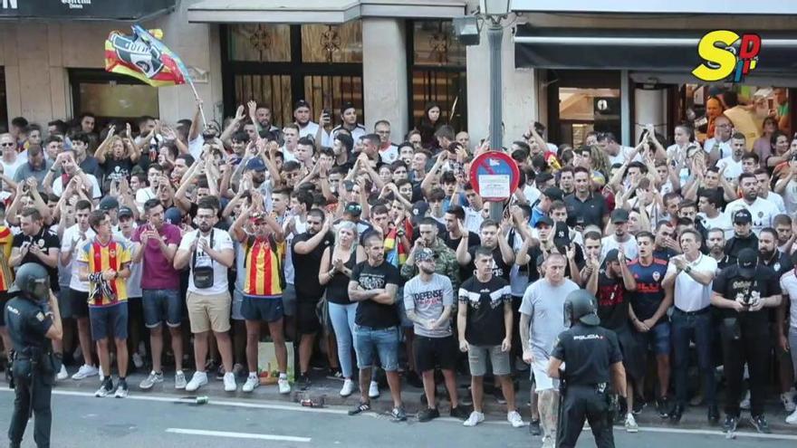 Así ha sido la llegada del Valencia CF a Mestalla