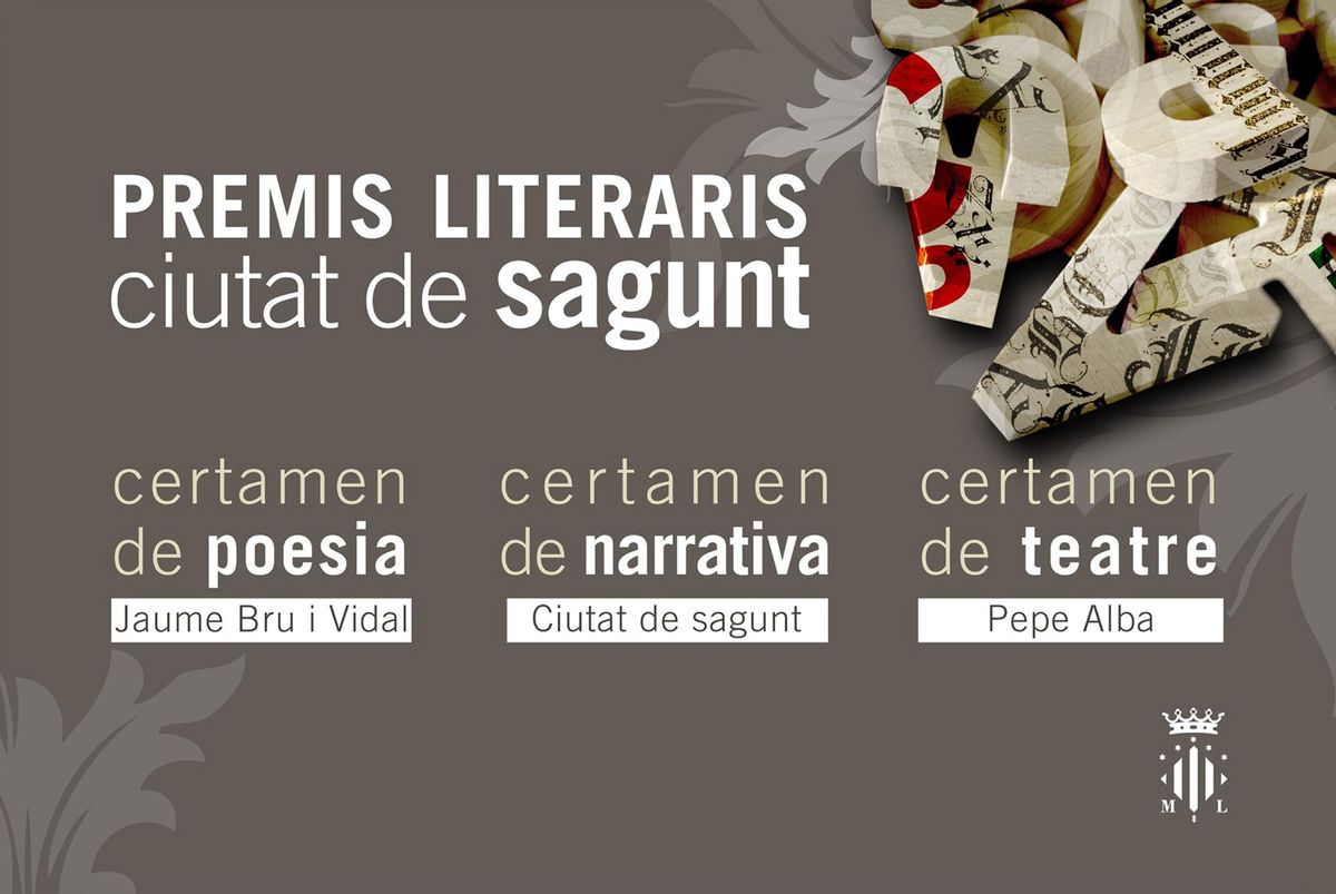 Cartel de losPremis Literaris Ciutat De Sagunt2025