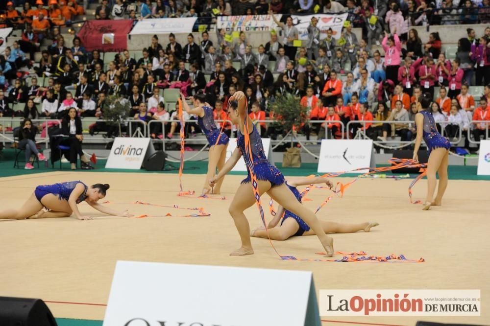 El Campeonato de España arranca en el Palacio de los Deportes con el Rítmica Pozuelo, Ruth Ritmo, Calpe, Praxis y Mabel como líderes