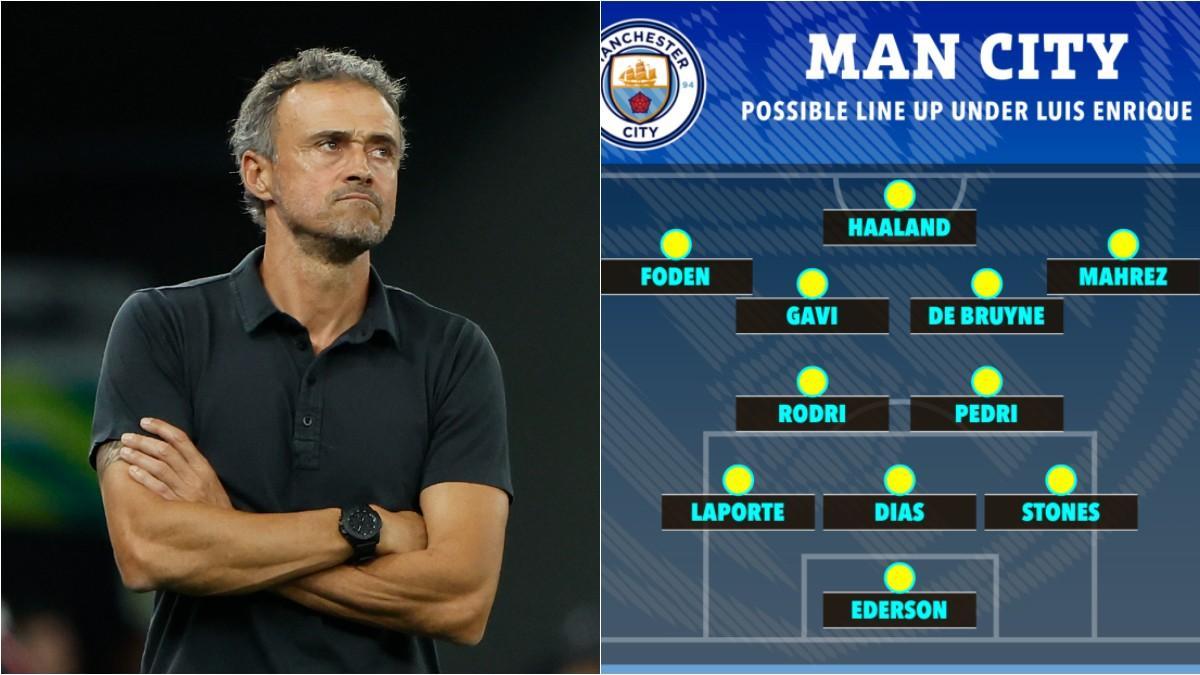 La posible alineación de Luis Enrique en el City con Gavi y Pedri