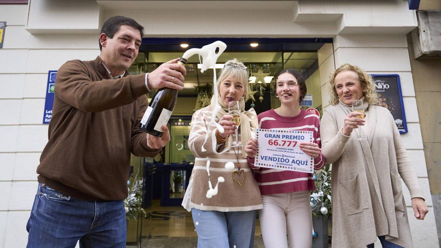 El número 66777, tercer premio de la Lotería del Niño