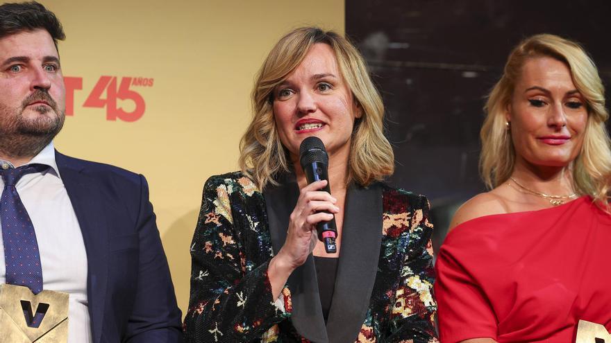 La ministra del Gobierno español Pilar Alegría durante la Gala Valores del Deporte 2024 organizada por SPORT