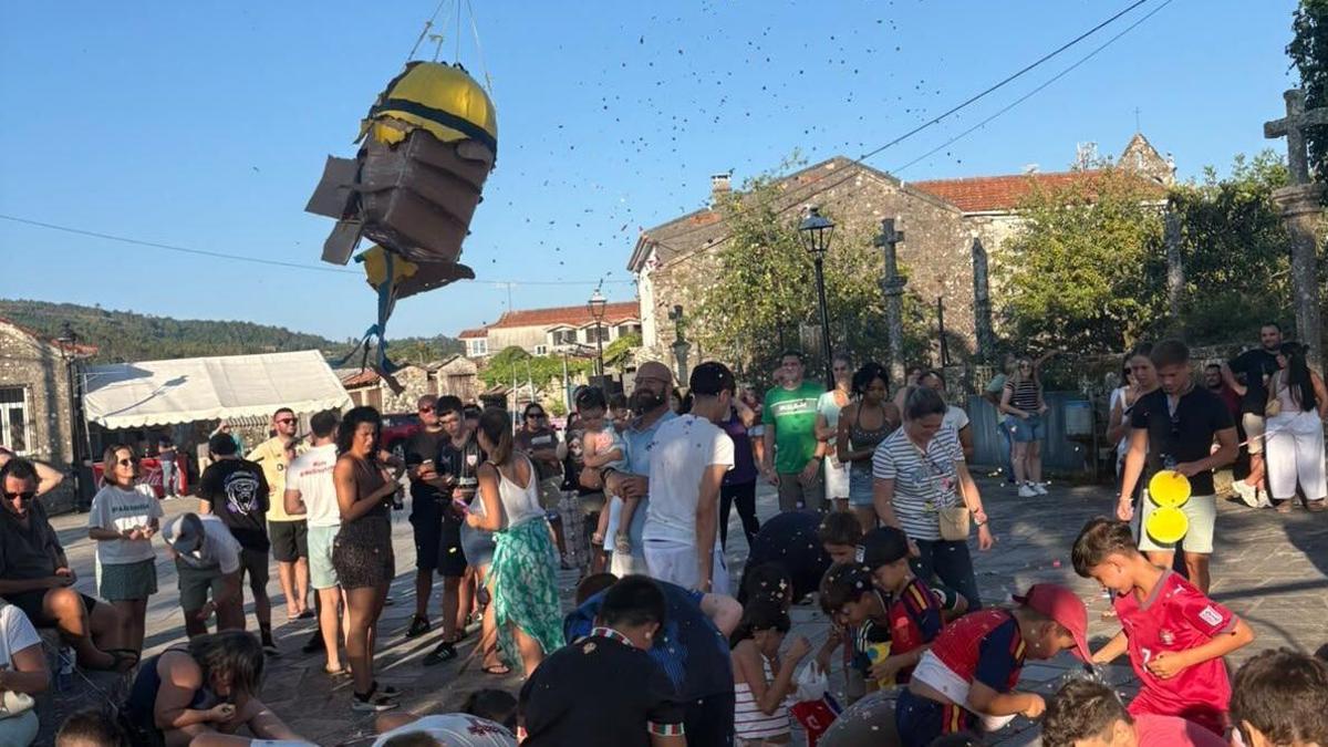 La piñata de este año representaba a un Minion.