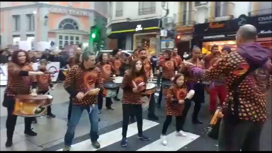 Manifestación en Cáceres del Día Internacional de la Mujer