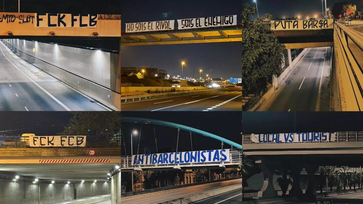 Mensajes anticulés en las calles de Barcelona