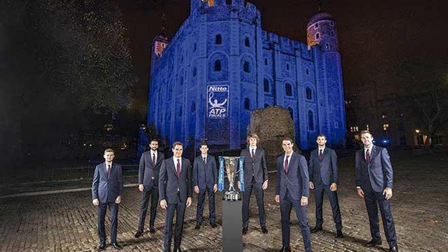 Las ocho mejores raquetas del mundo, en la icónica Torre de Londres, donde el pasado jueves se produjo la Gala oficial de la ATP