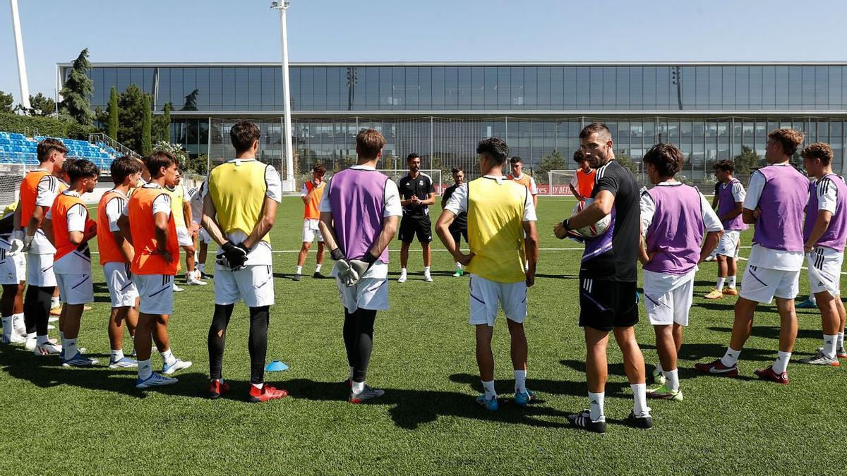 Álvaro Arbeloa, entrenador del Juvenil A del Madrid