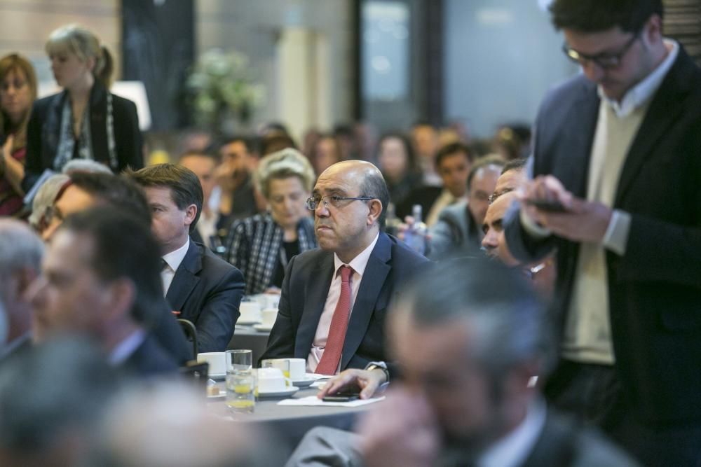 Albert Rivera participa en un desayuno informativo en Asturias