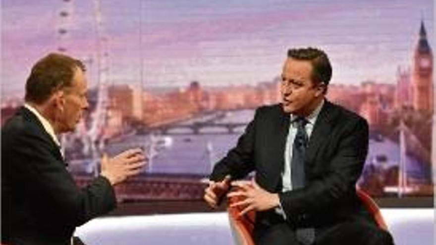 David Cameron en una entrevista a la BBC.