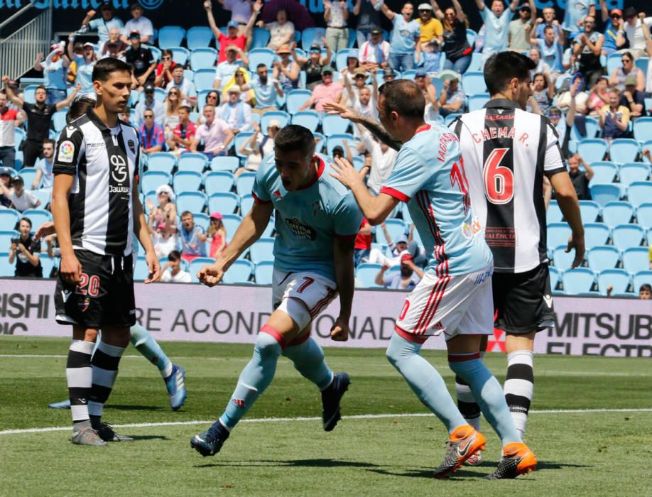 El Celta-Levante, en imágenes